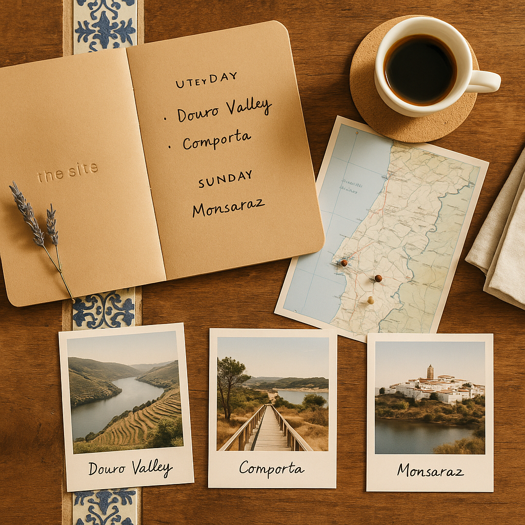 Max file size: 1.5mb! Photographic sunrise scene from a boutique terrace overlooking the Douro